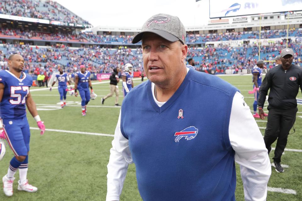 Rex Ryan has moved off the hot seat after the Bills have won four in a row. (Getty Images)