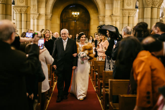 Nigel y Regina, una boda con un toque de estilo años veinte