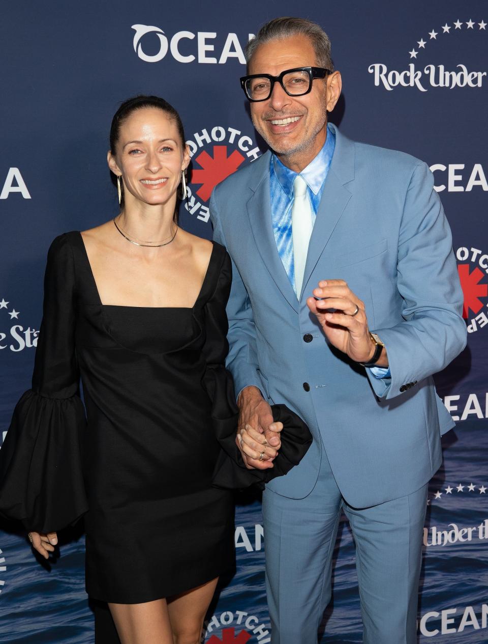 Emilie Livingston and Jeff Goldblum