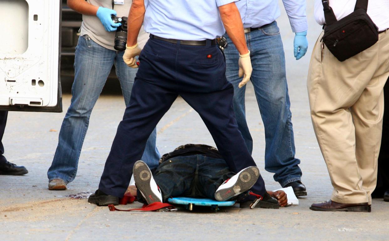 Tijuana crime scene Mexico