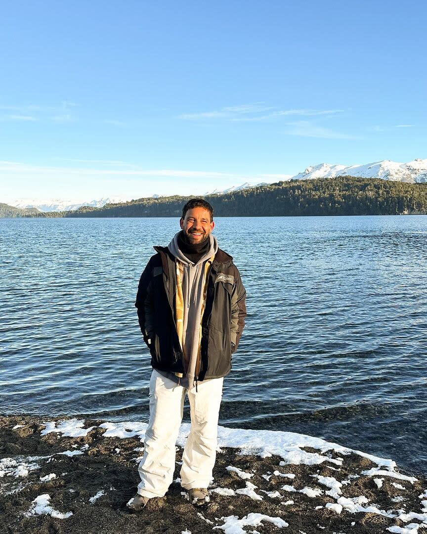 Agustín Sierra también participó del viaje a Villa La Angostura (Foto: Instagram @cachetesierra)