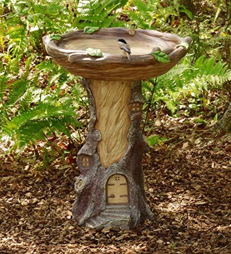 10) Plow & Hearth Full-Size Fairy Garden Birdbath