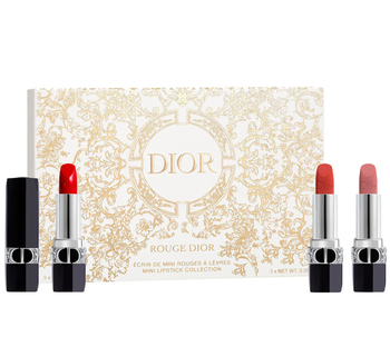 three mini dior lipsticks