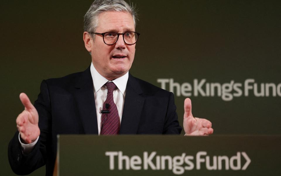 Sir Keir Starmer made the comments during a speech at the King's Fund conference in London