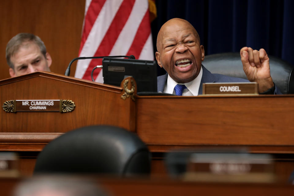 House Oversight and Government Reform Committee Chairman Elijah Cummings (D-MD) makes closing remarks after testimony from Michael Cohen, former attorney and fixer for President Donald Trump, in the Rayburn House Office Building on Capitol Hill Feb. 27, 2019 in Washington, DC. (Photo: Chip Somodevilla/Getty Images)