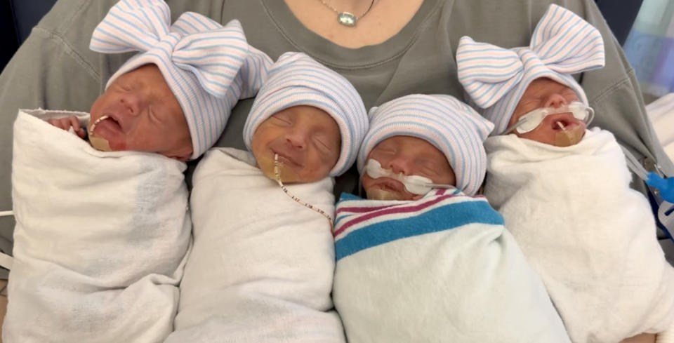 Hannah and Michael Carmack, Quadruplets (Courtesy Michael Carmack)