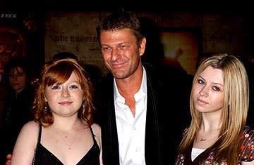 Sean Bean and his daughters at the LA premiere of Touchstone's National Treasure