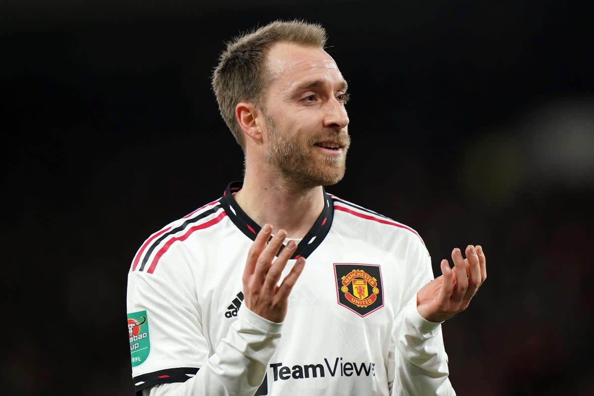 Christian Eriksen is set to return to the Manchester United squad on Saturday (Tim Goode/PA) (PA Wire)