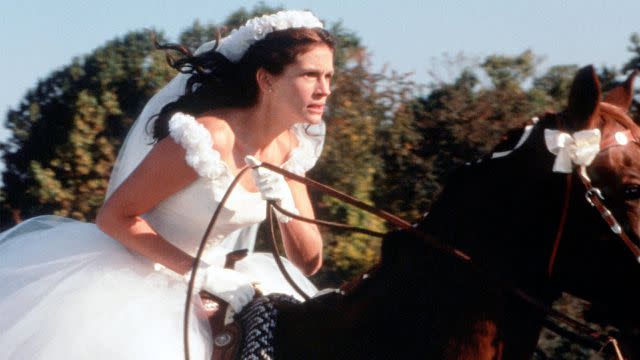 <p>Netflix</p> Julia Roberts in 'Runaway Bride'