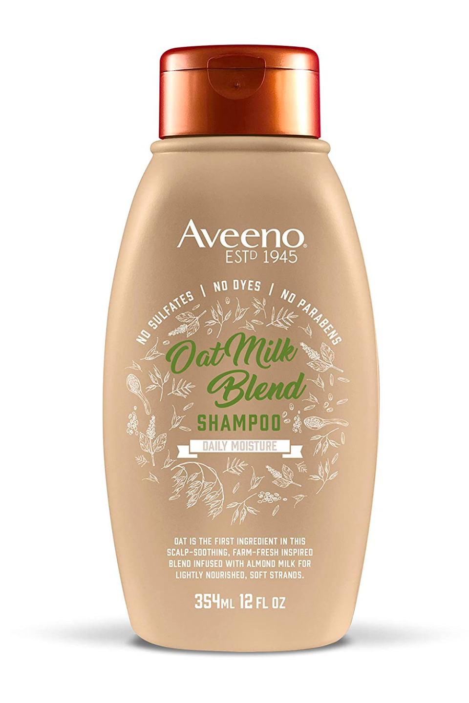 9) Aveeno Farm-Fresh Oat Milk Sulfate-Free Shampoo