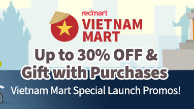 Up to 30 per cent off and gift with purchases on Redmart's Vietnam Mart. (Photo: Lazada SG)