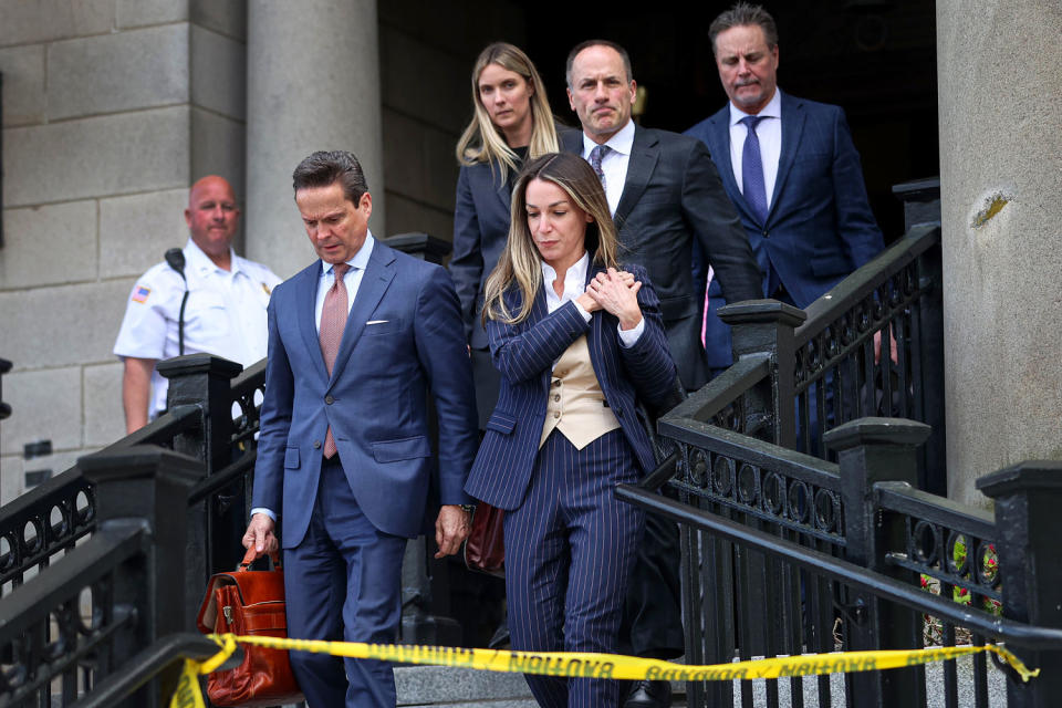    Karen Read leaves court. (David L. Ryan / Boston Globe via Getty Images)