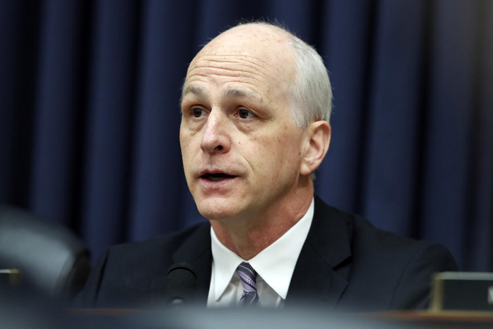 Armed Services Committee ranking member Rep. Adam Smith (D-Wash.) speaks during a hearing on Capitol Hill.