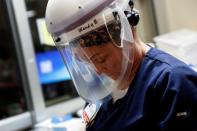 FILE PHOTO: COVID intensive care unit (ICU) at Sarasota Memorial Hospital in Sarasota, Florida