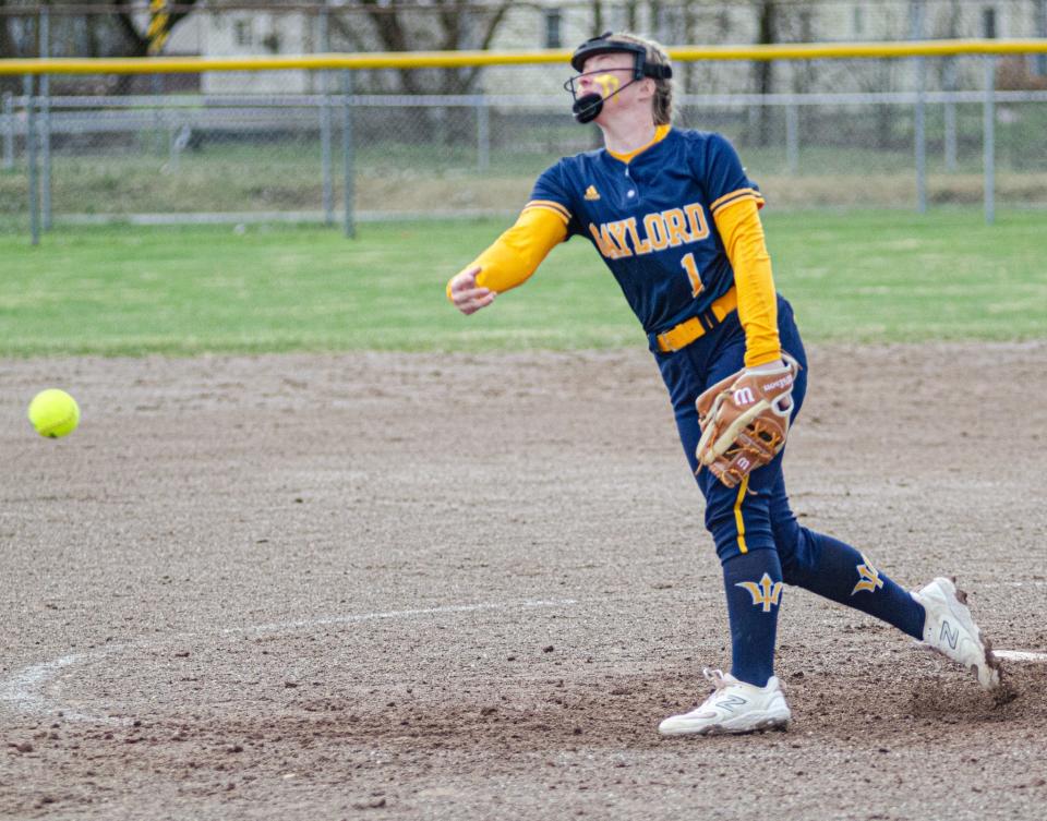 Nora Bethuy picked up her third win of the season on Tuesday, April 23 during Gaylord's sweep of Cadillac.