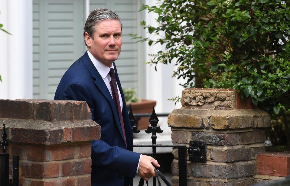 Keir Starmer can work from home instead of going to Liverpool to be shouted at by Labour activists looking for someone to betray them (EPA)