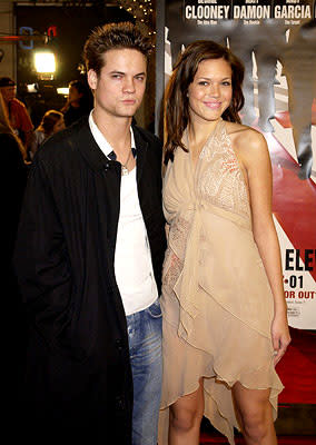 Shane West and Mandy Moore at the Westwood premiere of Warner Brothers' Ocean's Eleven