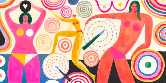 Getting a breast biopsy can be an anxiety-inducing experience, but knowing what you can expect during the procedure may help. (Photo: Illustration: Julianna Brion For HuffPost)