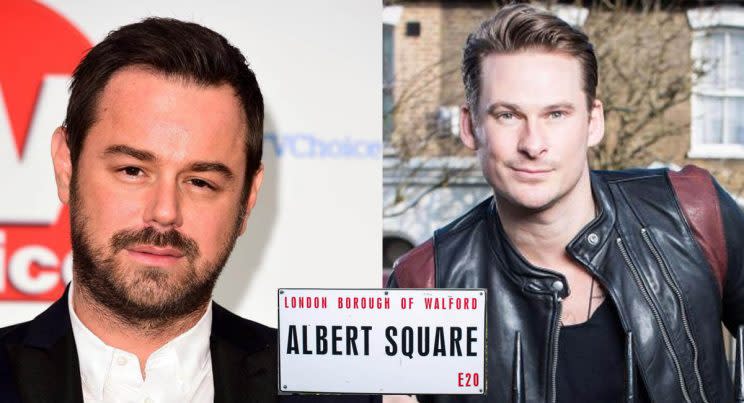 Danny Dyer and Lee Ryan will lock horns in EastEnders (AP/BBC)