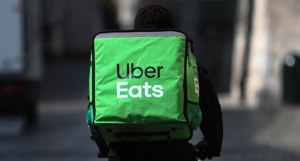 Uber Eats delivery person.
