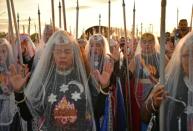 Brazil's Vale do Amanhecer community combines a range of religious practices, including Christian and Hindu, with symbols borrowed from the Incas and Mayans, as well as a belief in extraterrestrial life and intergalactic travel