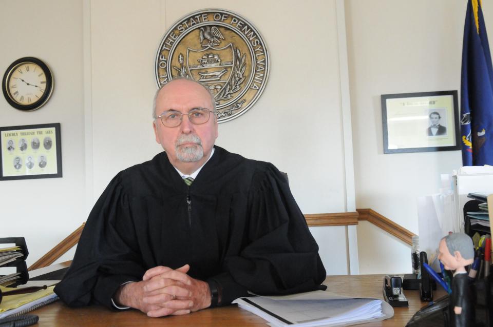 District Judge Ken Johnson of Somerset Magisterial Office holds court.
Judy D.J. Ellich/Daily American