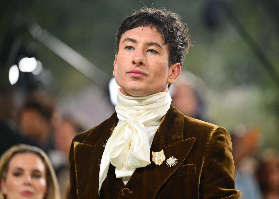 Irish actor Barry Keoghan arrives for the 2024 Met Gala at the Metropolitan Museum of Art on May 6, 2024, in New York. The Gala raises money for the Metropolitan Museum of Art's Costume Institute. The Gala's 2024 theme is 