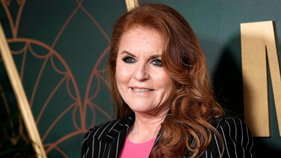 PHOTO: Sarah Ferguson poses for photographers upon arrival at the UK premiere of the film 'Marlowe' in London, March 16, 2023. (Scott Garfitt/Invision/AP, FILE)