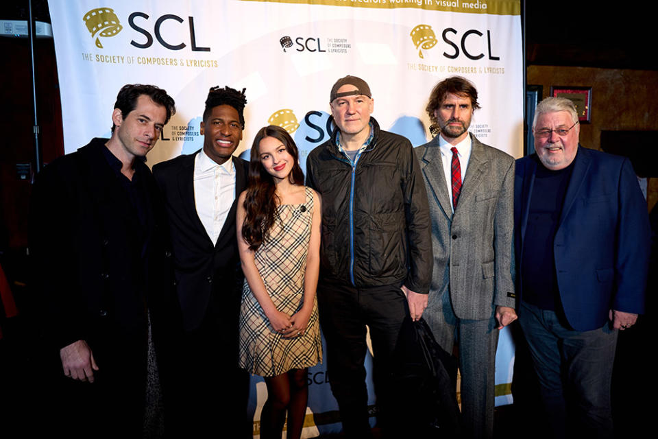 Mark Ronson, Jon Batiste, Olivia Rodrigo, Gregg Alexander, Andrew Wyatt, SCL President Ashley Irwin