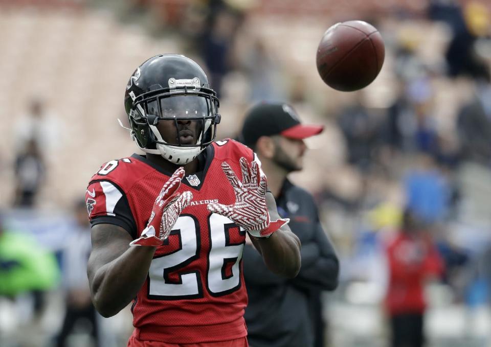 The Atlanta Falcons are heavy favorites on Sunday. (AP)