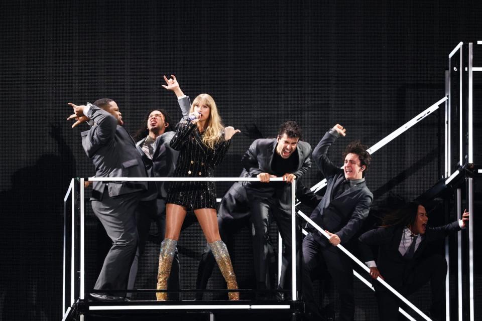 Swift performs ‘The Man’ during her Eras tour (AFP via Getty Images)