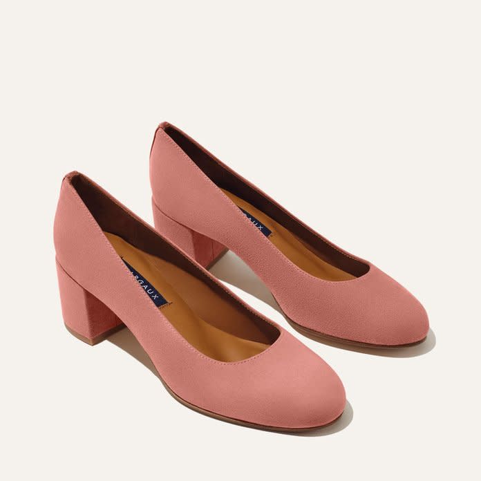 Maurgaux’s The Heel is an Everlane-esque 2.5-inch chunky pump that’s just as comfortable as it is cute. A five-millimeter foam layer provides excellent cushioning to your