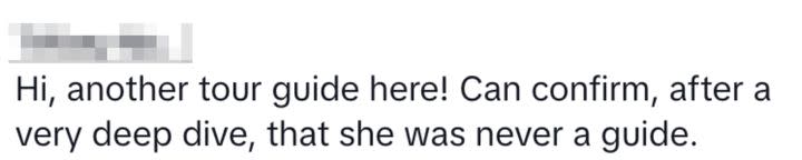 By this point, people were dubious about Sydney’s employment history, with former Universal Studios tour guides coming forward to debunk her claim. Commenting on the Hot Ones clip, one person wrote: “Hi, another tour guide here! Can confirm, after a very deep dive, that she was never a guide.”