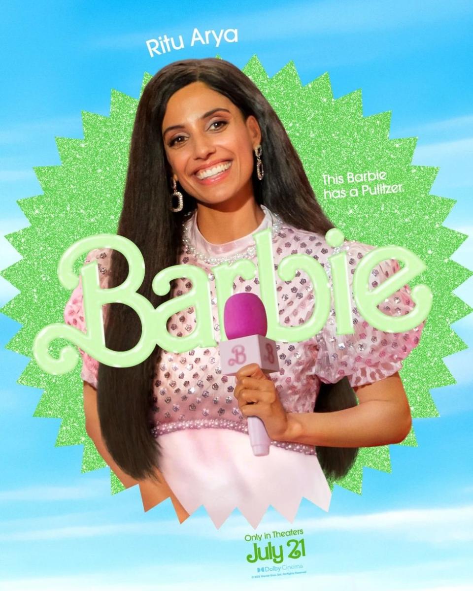 Ritu Arya as "Pulitzer Barbie"