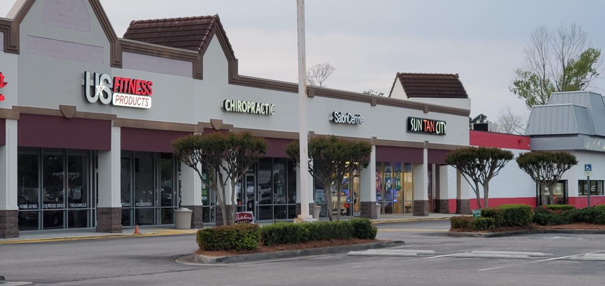 Oleander Pointe shopping center is located near the intersection of Oleander Drive and College Road in Wilmington.
