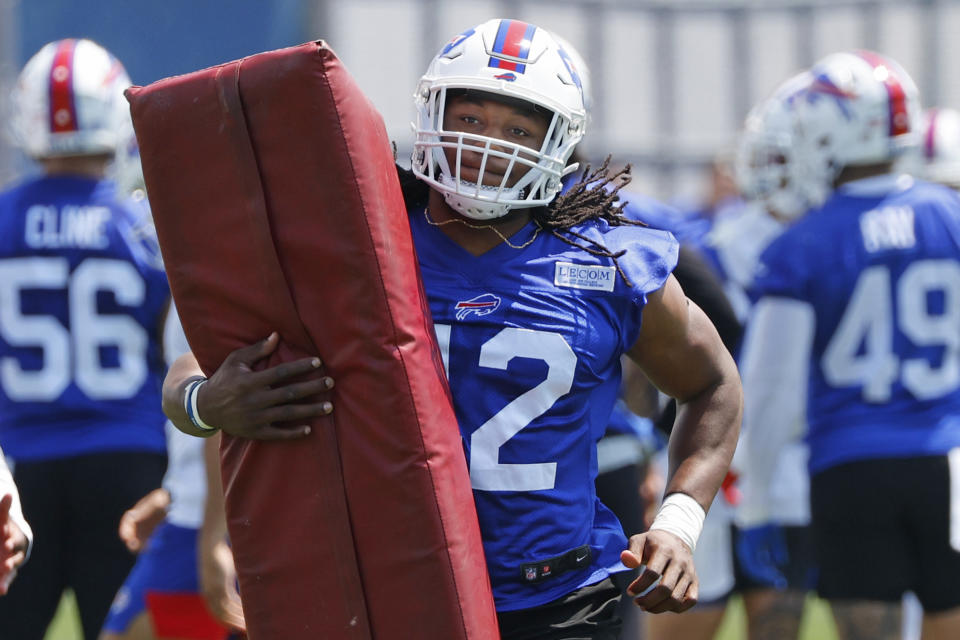 El apoyador de los Buffalo Bills, Dorian Williams (42) (AP/ Foto Jeffrey T. Barnes)