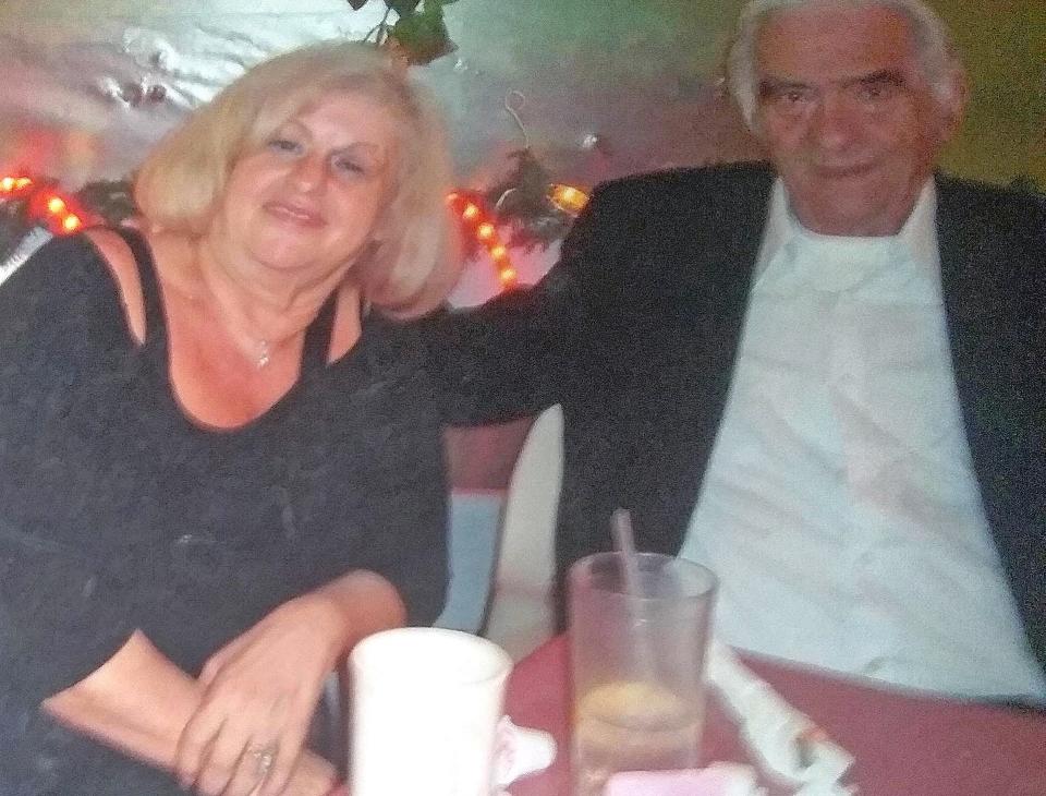 Agnes Hollander, 75, of Sarasota, with her late husband Frank.
