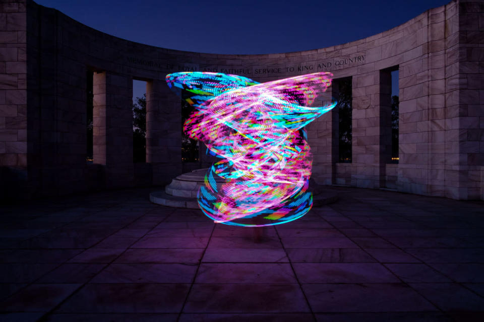 Hula Hoop light show