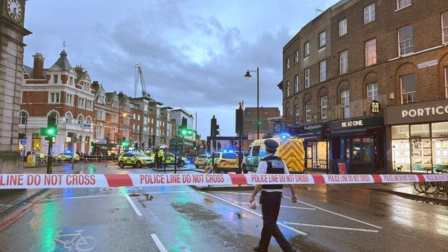 Three hurt in south London moped shooting