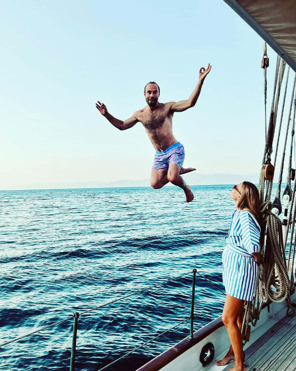 James Middleton saltando al mar 
