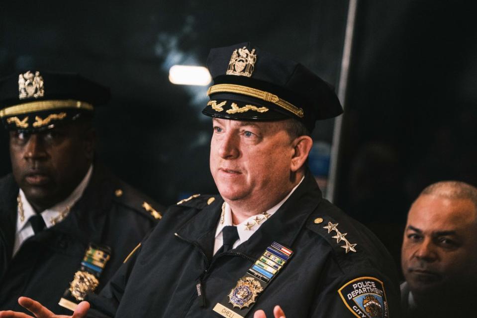 NYPD Chief of Patrol John Chell hit back at the left-wing Democrat’s critique. Stephen Yang