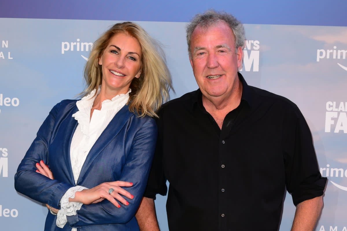 Lisa Hogan (left) with Jeremy Clarkson (PA)