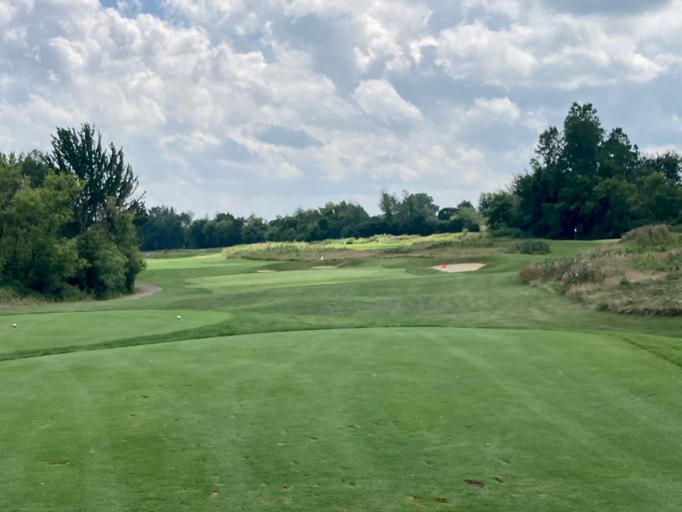 The Strategic Fox, pictured, is an 18-hole par-3 course at Fox Hills in Plymouth. It also serves as a footgolf course.