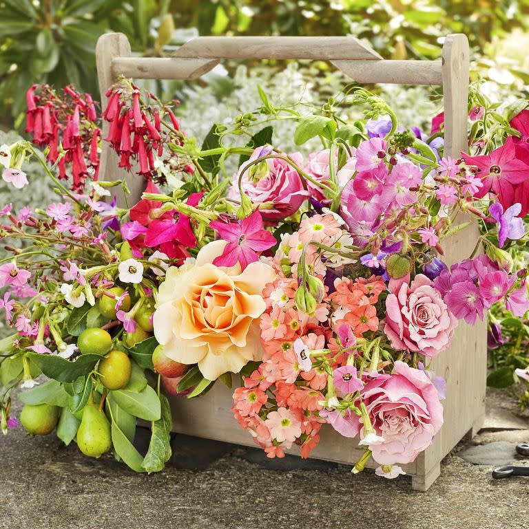 Wooden Toolbox Centerpiece