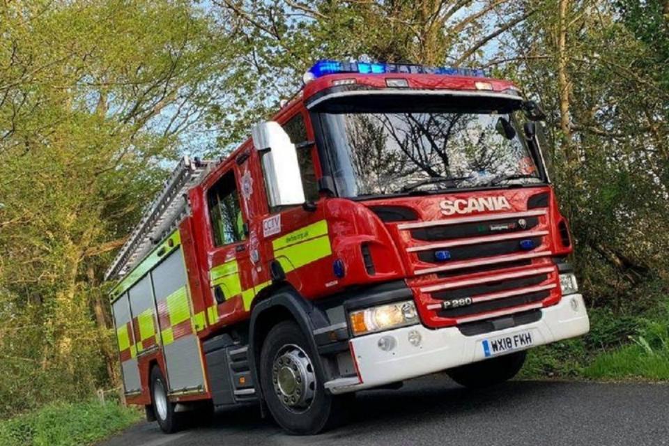 The fire service said the incident happened on the A59 in Harrogate i(Image: Newsquest)/i