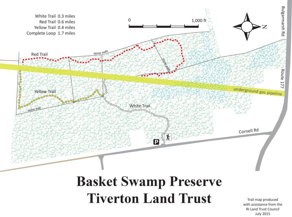 Basket Swamp Preserve Land Trust map