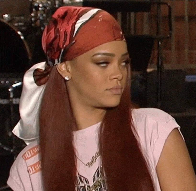 Rihanna giving the side eye
