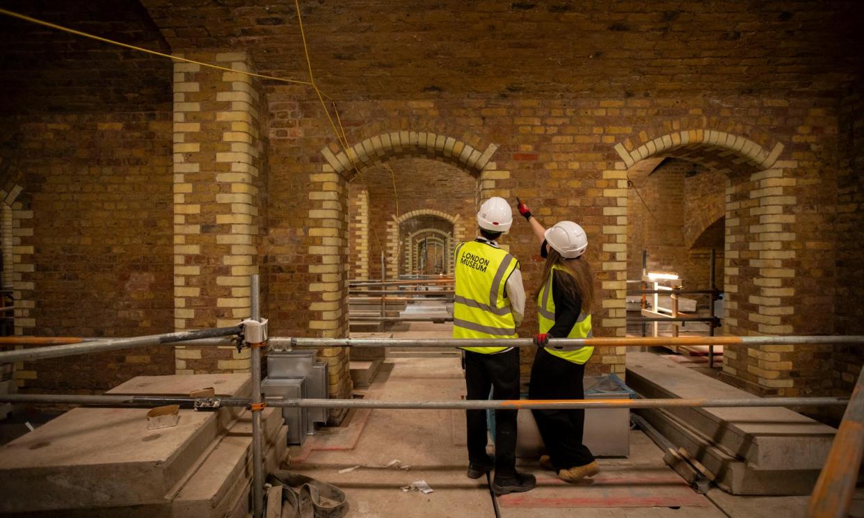 <span>The underground vaults at the site of the new London Museum site in Smithfield, central London.</span><span>Photograph: Alicia Canter/The Guardian</span>