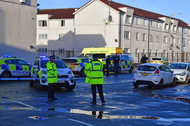 Merseyside Police at an incident on Upper Warwick Street, Toxteth, Liverpool