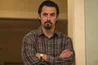 <p>Milo Ventimiglia as Jack in NBC’s <i>This Is Us</i>.<br> (Photo: Ron Batzdorff/NBC) </p>